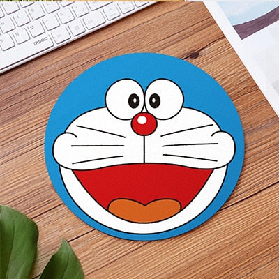 20cm Cartoon Animal Pattern Mouse Pad Round Mousepad Office Mice Pad Rubber Home Computer Anti-slip Table Mat Study Room PC