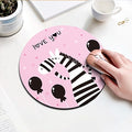 20cm Cartoon Animal Pattern Mouse Pad Round Mousepad Office Mice Pad Rubber Home Computer Anti-slip Table Mat Study Room PC