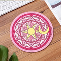 20cm Cartoon Animal Pattern Mouse Pad Round Mousepad Office Mice Pad Rubber Home Computer Anti-slip Table Mat Study Room PC