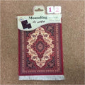 Nworld Persian Mini Woven Rug Mat Mousepad Carpet Pattern Cup Mouse Pad with Fring Retro Style Home Office Table Decor Craft