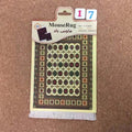Nworld Persian Mini Woven Rug Mat Mousepad Carpet Pattern Cup Mouse Pad with Fring Retro Style Home Office Table Decor Craft