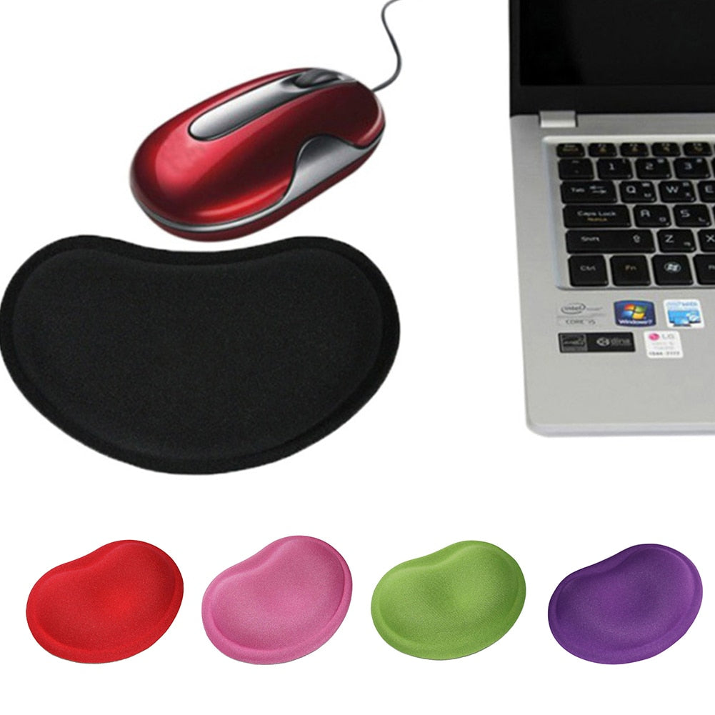 Computer Mouse Build-in Soft Sponge Pad Mat Ergonomic Anti-skid Mousemat Hand Wrist Support Healthy Mousepad for Gaming