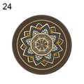 Vintage Bohemian Round Computer 3D Game Carpet Mouse Pad Mat Anti Slip Mousepad